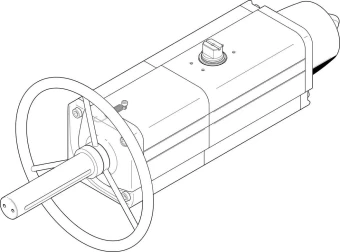 Неполноповоротный привод Festo DAPS-0480-090-RS1-F1012-MW