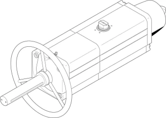 Неполноповоротный привод Festo DAPS-0960-090-RS1-F14-MW