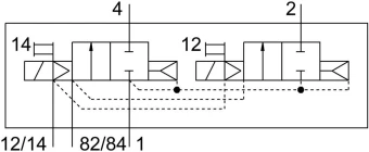 Распределитель с электроуправлением Festo VMPA14-M1H-D-G1/8-PI