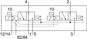 Распределитель с электроуправлением Festo VMPA14-M1H-N-S-G1/8-PI