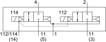Распределитель с электроуправлением Festo VSVA-B-T22CV-AZ-D1-1T1L