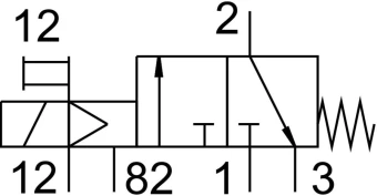 Распределитель с электроуправлением Festo VUVS-LT25-M32C-MZD-G14-F8-1C1