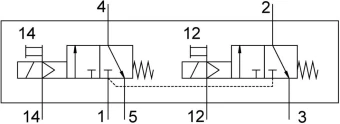 Распределитель с электроуправлением Festo VUVS-LT25-T32C-MZD-G14-F8