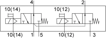 Распределитель с электроуправлением Festo VUVS-LT25-T32U-MZD-G14-F8-1B2