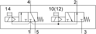 Распределитель с электроуправлением Festo VUVS-LT25-T32H-MD-G14-F8-1C1