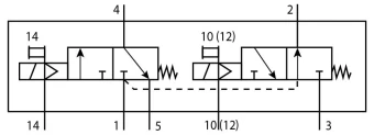 Распределитель с электроуправлением Festo VUVS-LT30-T32H-MZD-G38-F8-1C1