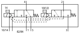 Распределитель с электроуправлением Festo VUVG-B10-T32H-MZT-F-1T1L-EX2C