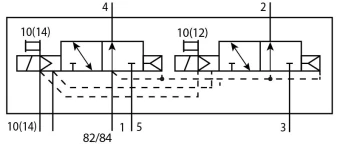 Распределитель с электроуправлением Festo VUVG-B14-T32U-AZT-F-1T1L-EX2C
