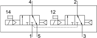 Распределитель с электроуправлением Festo VUVG-BK14-T32C-AT-F-1R8L-S