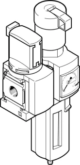 Блок подготовки воздуха, комбинация Festo MSB4-1/4:C3:J120-WP