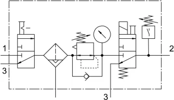 Блок подготовки воздуха, комбинация Festo MSB4-1/4:C3:J120:D14-WP