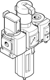 Блок подготовки воздуха, комбинация Festo MSB6-1/2:C3:J120:F12-WP