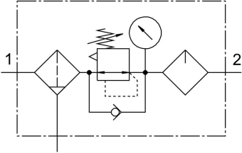 Блок подготовки воздуха, комбинация Festo MSB4-1/4-FRC13:J120M1