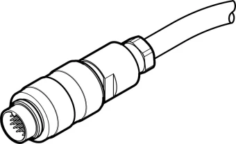 Соединительный кабель Festo NEBS-SM16G24-K-5-N-LE24