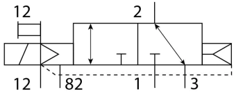 Распределитель с электроуправлением Festo VUVS-L20-M32C-AZD-N18-F7