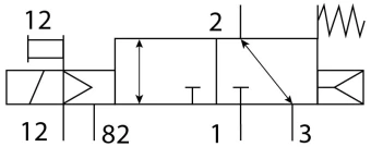 Распределитель с электроуправлением Festo VUVS-L20-M32C-MZD-N18-F7