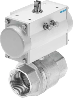 Шаровой кран с приводом Festo VZBM-A-3/8"-RP-40-D-2-B2-PB20 Ру40 Ду10 (PN40 DN10)