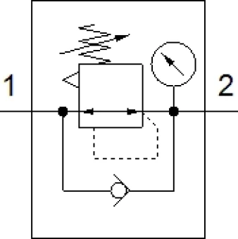 Регулятор давления Festo VRPA-LM-R18-Q4