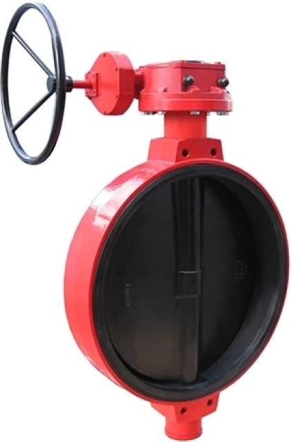 Затвор дисковый межфланцевый стальной с редуктором Xurox 805WV R DN600 PN16