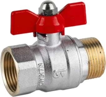 Кран шаровой латунный резьбовой Genebre 3038-06 Ру25 Ду25 (PN25 DN25)