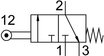 Распределитель с роликовым рычагом Festo R-3-1/4-B