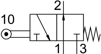 Распределитель с роликовым рычагом Festo RO-3-1/4-B