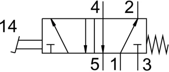 Пневмопедаль Festo F-5-1/4-B
