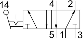 Ручной клапан Festo H-5-1/4-B