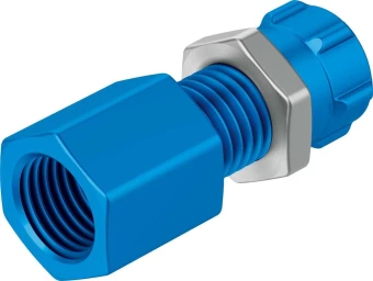 Штуцер ниппельный с накидной гайкой Festo QCK-1/4-PK-6-B
