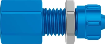 Штуцер ниппельный с накидной гайкой Festo QCK-1/4-PK-6-B