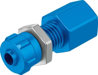 Штуцер ниппельный с накидной гайкой Festo QCK-1/8-PK-4-B
