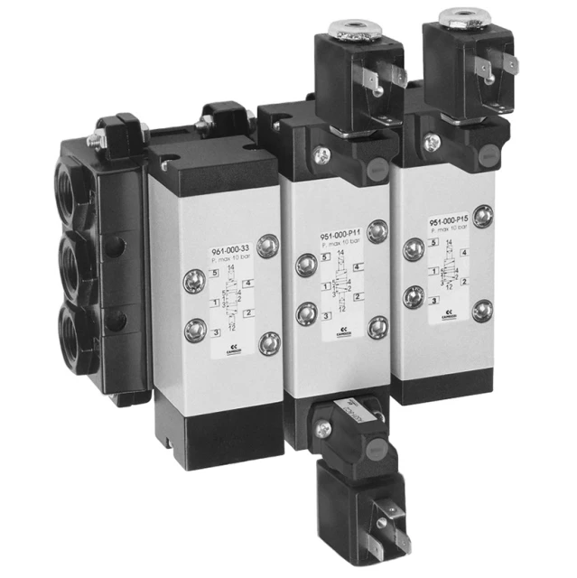 Распределитель электропневматический Camozzi 954-000-P15-23-A83