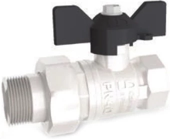 Кран шаровой латунный резьбовой LD Pride 47.25. Ру40 Ду25 (PN40 DN25) рычаг, муфта-гайка