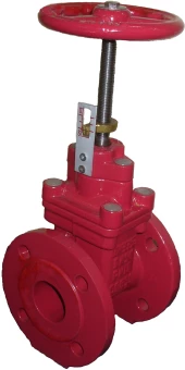 Задвижка клиновая пожарная фланцевая ABRA-A40-Ру10 Ду80--Gi-Закрыто (PN10 DN80)
