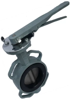 Затвор поворотный дисковый межфланцевый ABRA BUV-VF863D Ру16 Ду125R (PN16 DN125)
