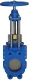 Задвижка шиберная чугунная фланцевая со штурвалом ABRA KV-01 Ру10 Ду50 (PN10 DN50)
