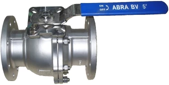 Кран шаровой фланцевый из нержавеющей стали ABRA BV41-Q41F-DIN-2G-040 Ру40 Ду40 (PN40 DN40)