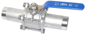 Кран шаровой полнопроходной под приварку ABRA BV61L Ру 40 Ру40 Ду15 (PN40 DN15)