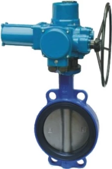 Затвор дисковый межфланцевый с электроприводом 3х380 ABRA BUV-VF826D0800EAGZ3x380 Ру16 Ду800 (PN16 DN800)