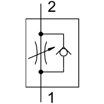 Регулируемый дроссель с обратным клапаном SNS AS2000-02
