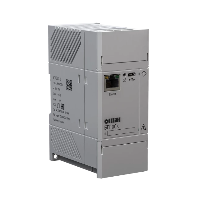Блок питания для ПЛК с интерфейсом Ethernet ОВЕН БП120К-24
