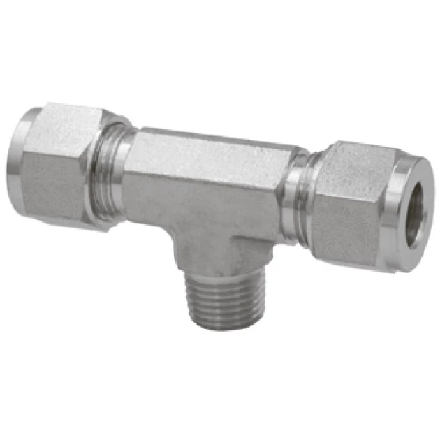 Тройник резьбовой с накидной гайкой Camozzi X1000 15-1/2 SS316