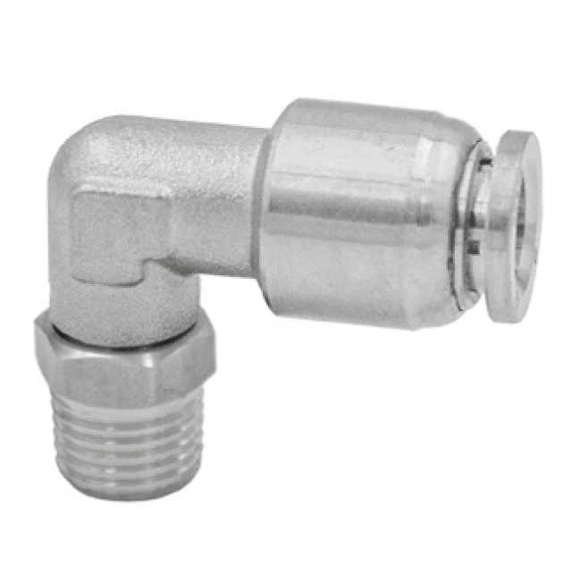Штуцер цанговый угловой с наружной резьбой Camozzi X6520 12-3/8 SS316