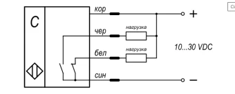 Датчик емкостной бесконтактный KIPPRIBOR CAP18-80.16N4.U1.K