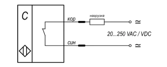 Датчик емкостной бесконтактный KIPPRIBOR CAP18-80.8C2.U9.K