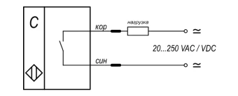 Датчик емкостной бесконтактный KIPPRIBOR CAP30-80.20C1.U9.K