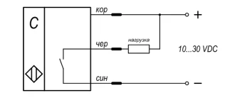 Датчик емкостной бесконтактный KIPPRIBOR CAP30-80.20N1.U1.K
