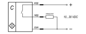 Датчик емкостной бесконтактный KIPPRIBOR CAP30-80.20P1.U1.K