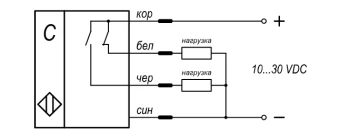 Датчик емкостной бесконтактный KIPPRIBOR CAP30-90.20P4.U1.E