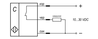 Датчик емкостной бесконтактный KIPPRIBOR CAP30M-80.30P2.U1.K